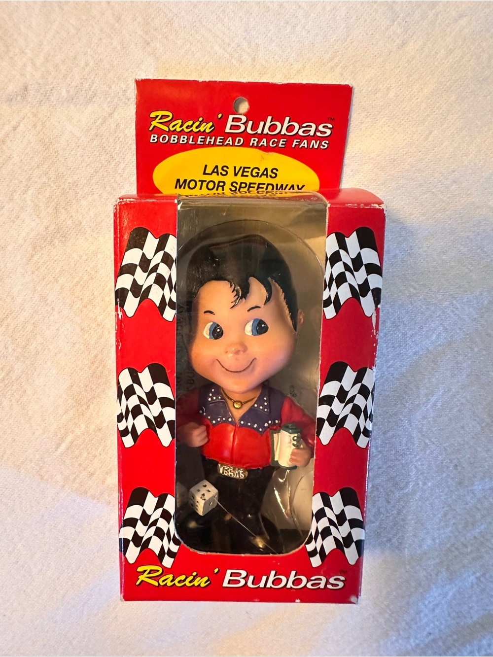 Vintage Y2K Las Vegas Motorworks Bobblehead Toy